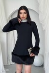 Maşuk Kürk Detaylı Elbise