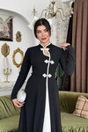 Muas Broş Detaylı Elbise