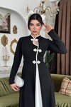 Muas Broş Detaylı Elbise