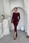 Olersan Sırt Bağlama Detaylı Elbise