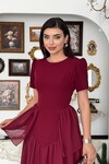 Pola Sırt Korsaj Detaylı Elbise