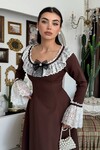Ruyn Dress with Brooch Detail