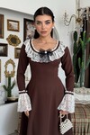 Ruyn Dress with Brooch Detail