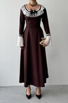 Ruyn Dress with Brooch Detail