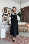 Ruyn Dress with Brooch Detail