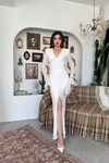 Ruyon Dress with Slit Detail