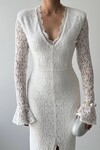 Ruyon Dress with Slit Detail