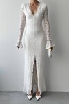 Ruyon Dress with Slit Detail