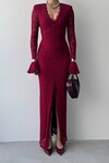 Ruyon Dress with Slit Detail