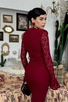 Ruyon Dress with Slit Detail