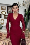 Ruyon Dress with Slit Detail