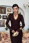 Ruyon Yırtmaç Detaylı Elbise