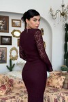 Ruyon Dress with Slit Detail