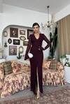 Ruyon Dress with Slit Detail