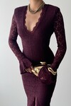 Ruyon Dress with Slit Detail