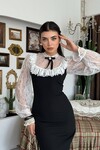 Sose Dress with Brooch Detail