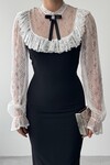Sose Dress with Brooch Detail