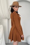 Veras Broş Detaylı Elbise