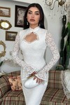 Wexo Dress with Bust Cut-Out Detail