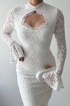 Wexo Dress with Bust Cut-Out Detail