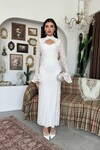 Wexo Dress with Bust Cut-Out Detail