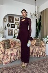 Wexo Dress with Bust Cut-Out Detail