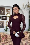 Wexo Dress with Bust Cut-Out Detail