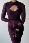 Wexo Dress with Bust Cut-Out Detail