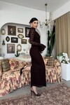 Wexo Dress with Bust Cut-Out Detail