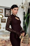 Wexo Dress with Bust Cut-Out Detail