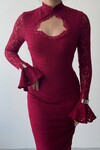 Wexo Dress with Bust Cut-Out Detail
