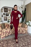 Wexo Dress with Bust Cut-Out Detail