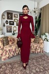 Wexo Dress with Bust Cut-Out Detail