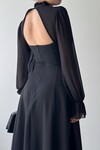 Wome Cape-Detail Dress