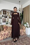 Wome Cape-Detail Dress