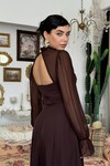 Wome Cape-Detail Dress