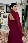 Wome Cape-Detail Dress