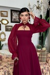 Wome Cape-Detail Dress