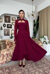 Wome Cape-Detail Dress