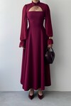 Wome Cape-Detail Dress