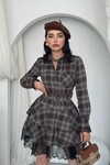 Yuyan Kemer Detaylı Elbise