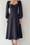 Midi Length Black Dress