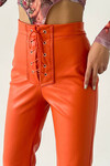 Leather Tie Trousers