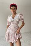 Floral patterned dress with collar for children