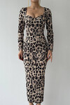 Ladies Leopard Patterned Dress