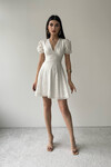 Layla Beyaz Güpürlü Elbise