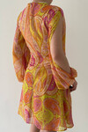 Conroy Waist Detailed Colorful Dress