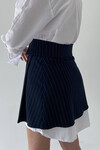 London Striped Mini Skirt