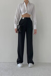 Honor Waist Embroidered Palazzo Trousers