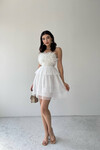 Kayla Mini Dress with Ruffled Skirt and Tulle